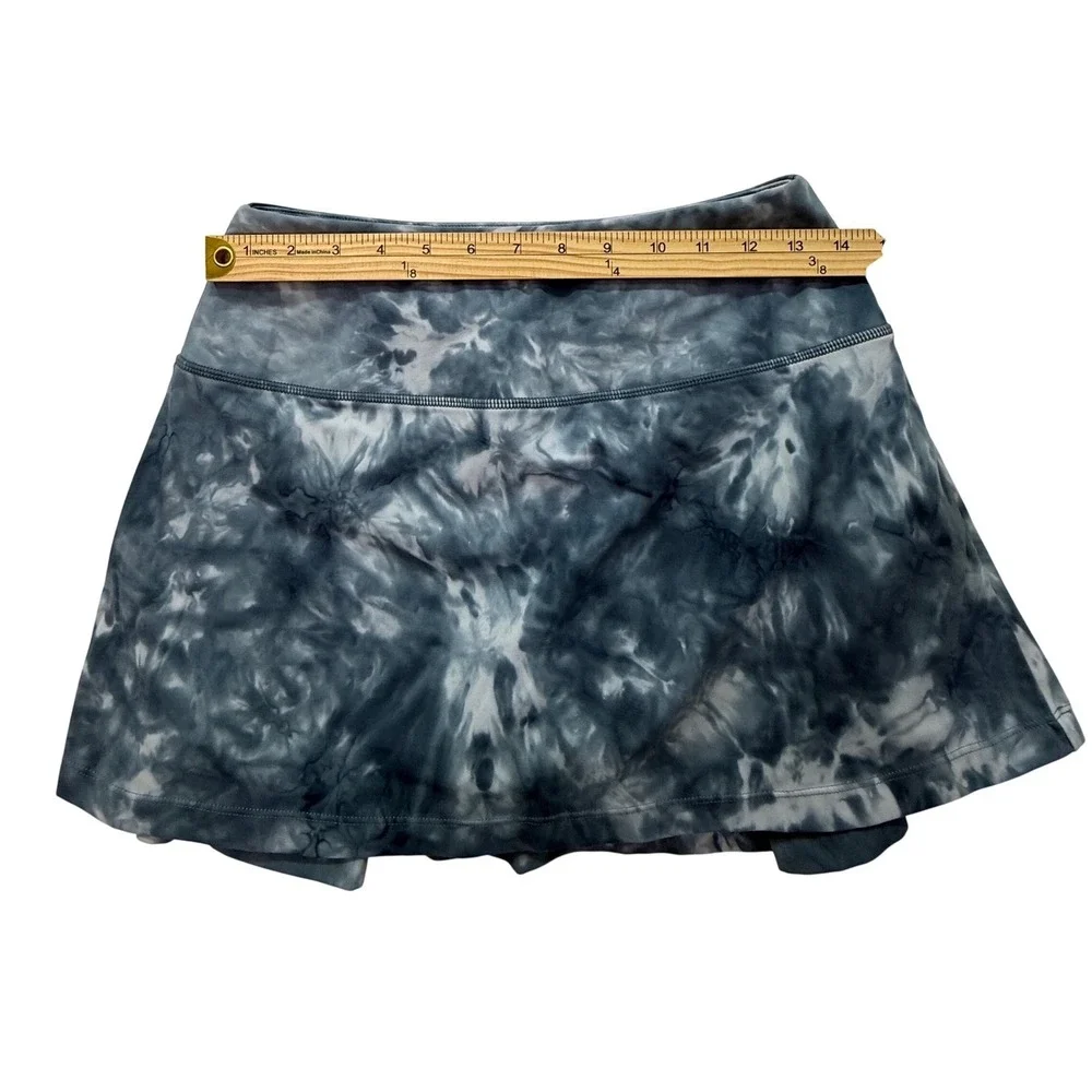 Soothfeel Skort Women S Blue Tie Dye Pleated Athletic Tennis Golf Skirt‎ Pocket